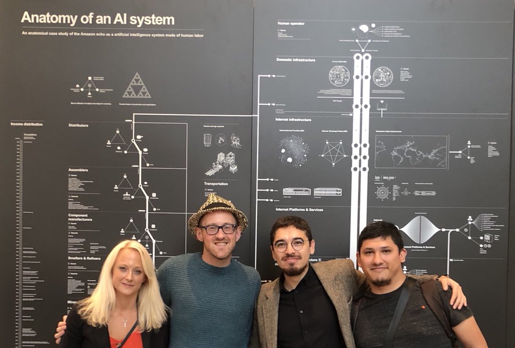 glynnpegler's tweet photo. Fantastic time at the @V_and_A #DigitalDesign Weekend. Huge congrats to @irini_mirena &amp; colleagues. Part of ‘Artificially Intelligent’, for @L_D_F. Insights from @mozilla, @amazon &amp; many more.

#ai #digital #SocialJustice #bias #data #MachineLearning #design https://t.co/AtbBAMQYwj