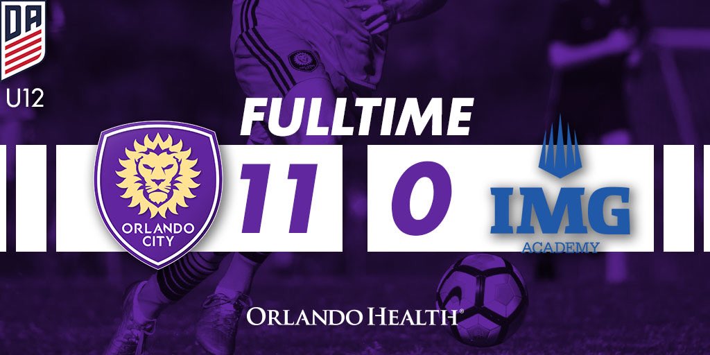 FINAL:  U-12s keep rolling with dominating results. #VamosOrlando