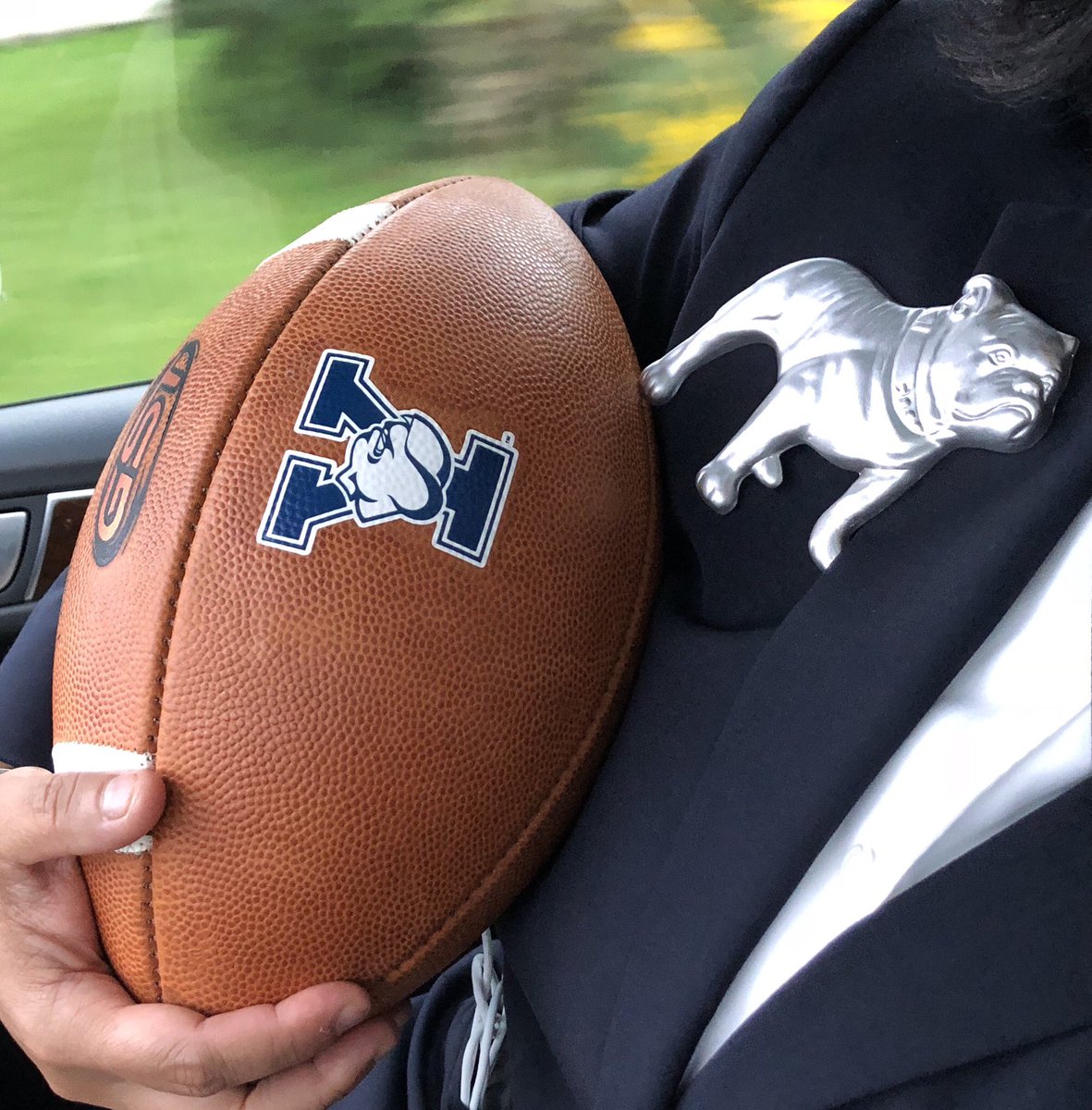 Vchun's tweet photo. @Yale_Football thank you for my 1st football win as the AD π 30-24 vs Cornell #boolahboolah @YaleAthletics https://t.co/7XZCnsFL3v