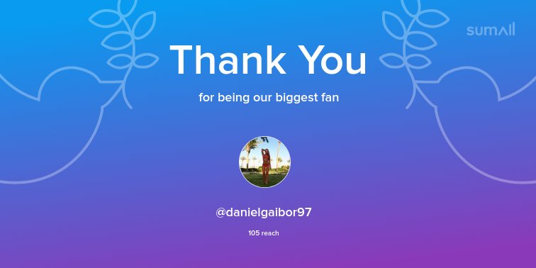 Our biggest fans this week: <a href="/danielgaibor97/">Daniel Gaibor</a>. Thank you! via sumall.com/thankyou?utm_s…