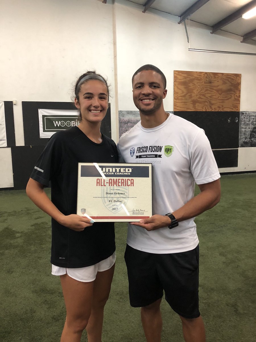 EPTblueprint's tweet photo. Hard work pays off! Congratulations to our girl @diana0rdonez for being named @UnitedCoaches #AllAmerican! What an honor! Keep up the great work D! #MORE #ussoccer #fcdallas #EPTarmy https://t.co/DS4o9IylUr