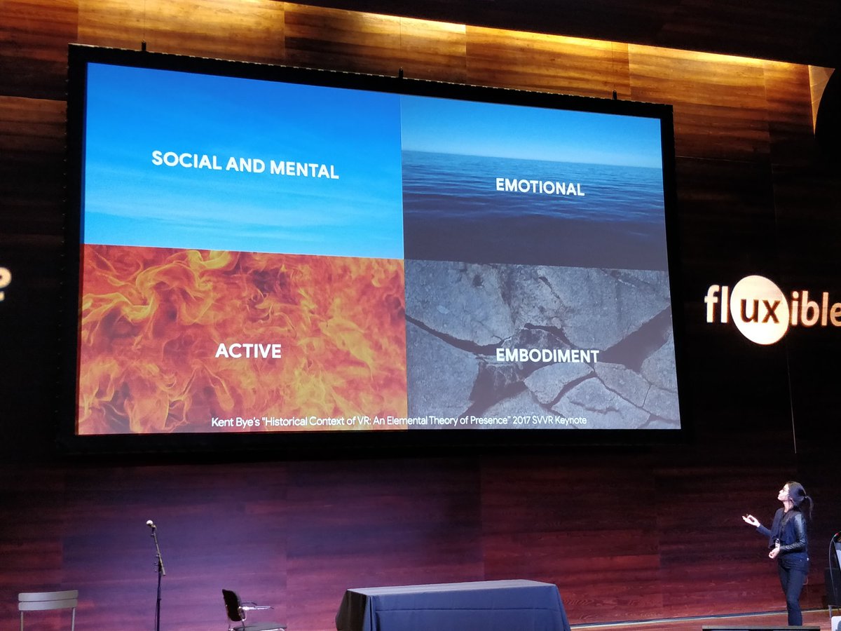 Such a good talk about using VR/AR in a thoughtful way, especially to build empathy with marginalized groups. Thank you @dqpdang ! #Fluxible2018