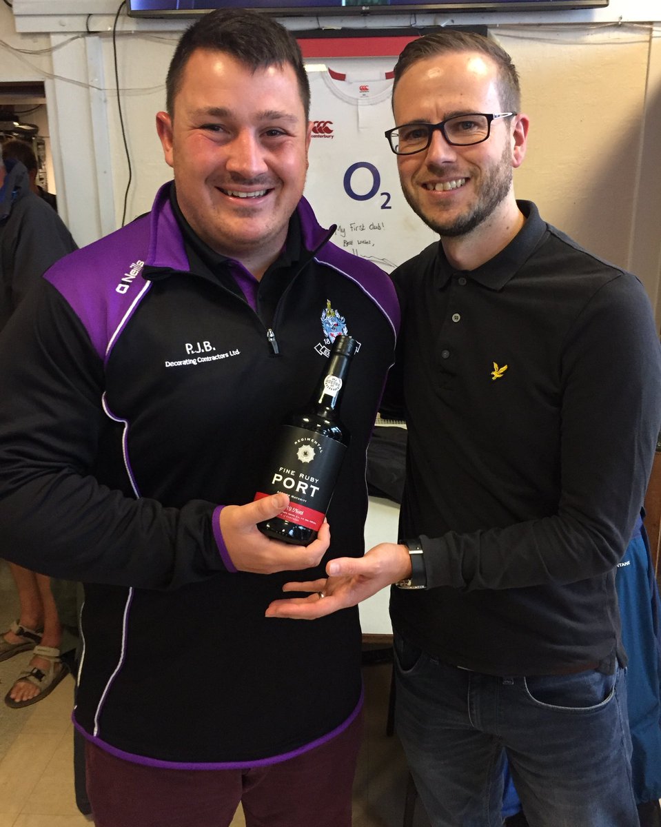 Man of the Match 🔥 Shane Cooper Sponsored by <a href="/wearecobalt/">Cobalt.So</a> from today’s win 27-13 v <a href="/wsmrfc/">Weston-s-Mare RFC</a> Presented by Match Sponsor, Plumb Centre Exmouth, Manager Lee. Team win, Shane takes the 🍷💜