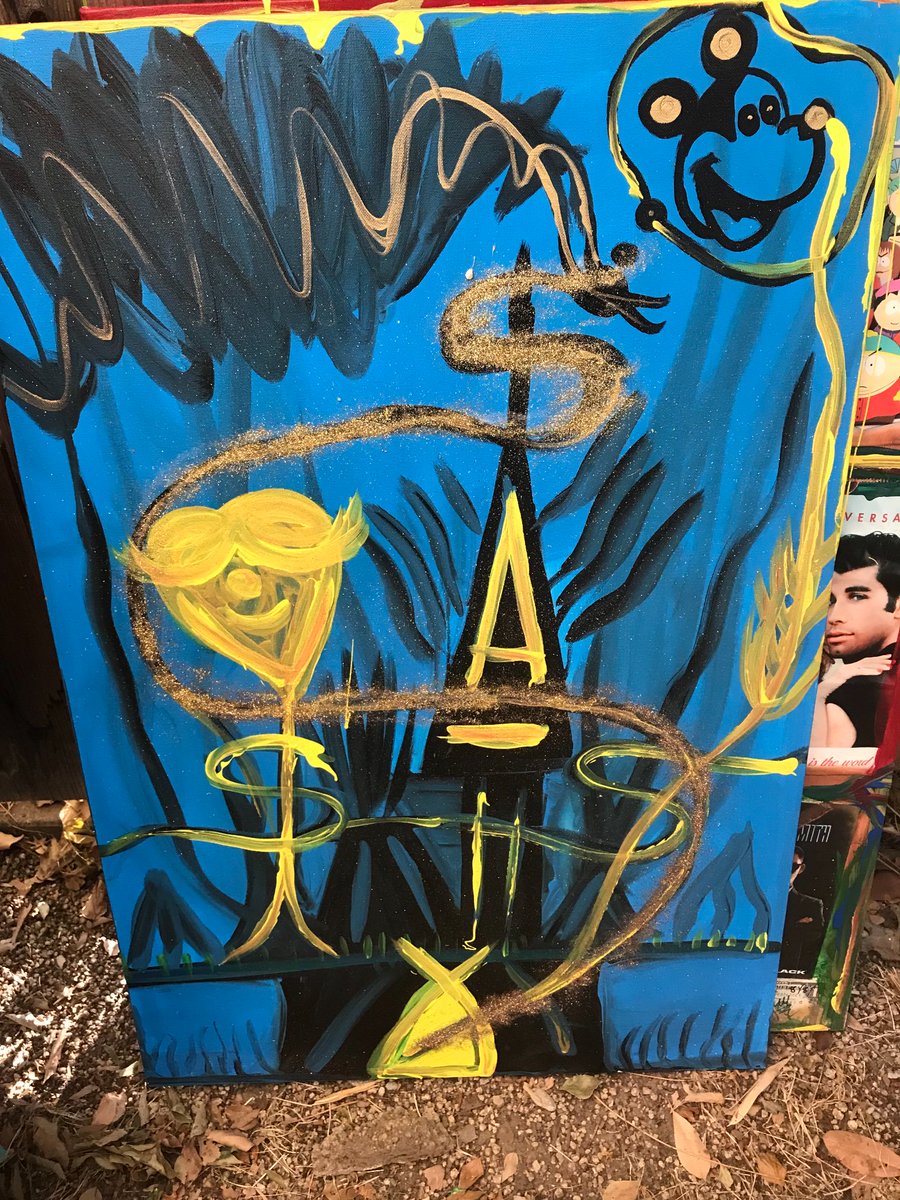 flowersmeller's tweet photo. Job done! @Disney let me go and ‘It Disney matter’ completed as all that glitters isn’t gold! 5 more paintings to go. 1 per day for 80 days...
#Californiacollection https://t.co/9lXynZXSss