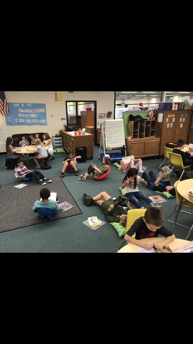 cjvt2000's tweet photo. #rcsdpirates       Flexible seating in action!  Students love having choices! https://t.co/5c5lpMIM8a