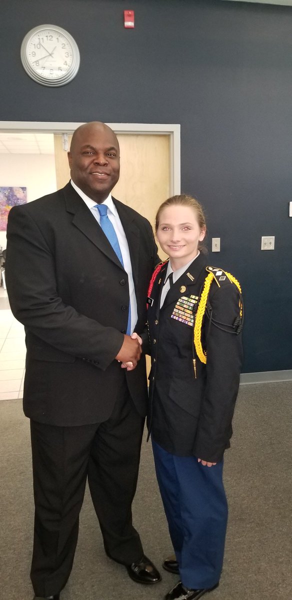 MGM_Vikings's tweet photo. A huge congratulations to JROTC Cadet Melanie Yell. Melanie was promoted to Deputy Commander during the promotion celebration at Central Office on Friday. #BEaViking @MobilePublicSch @ThreadgillMCPSS @JROTCMobile @MGMJROTC1 @Careertechmob https://t.co/Q9cwKsSDSo