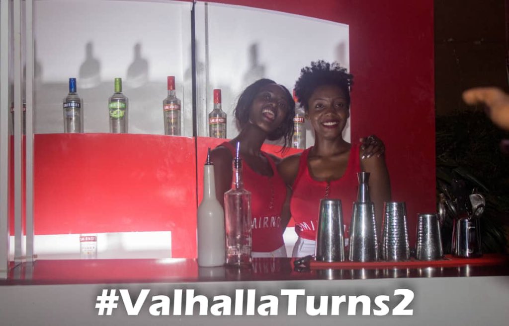 paulwebs1's tweet photo. The ladies here are awesome tonight. They are proudly powered by @SmirnoffUganda. It's the #ValhallaTurns2 pareee https://t.co/8pBYRg0wzJ