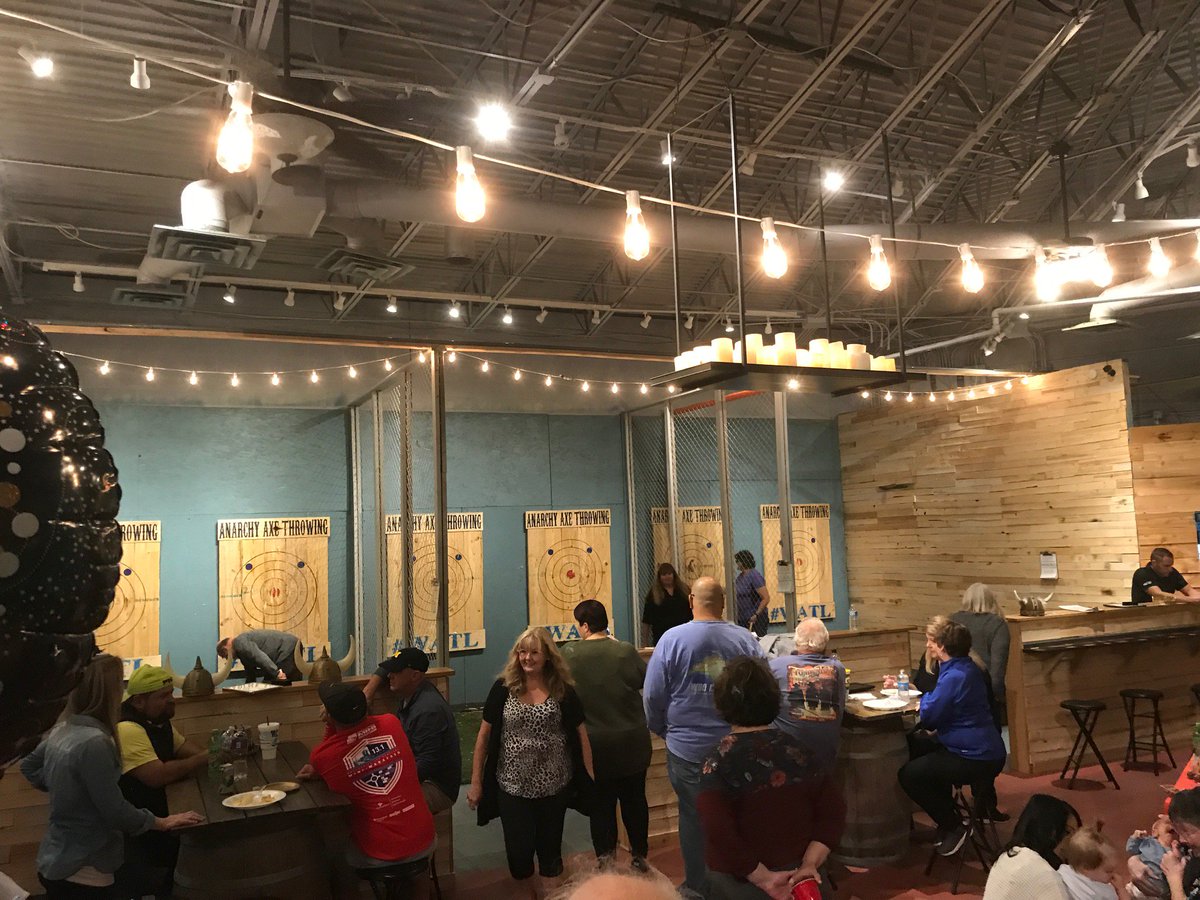 axe_anarchy's tweet photo. It's a Big Axe Party today at Anarchy Axe Throwing! Contact us for details about your Big Axe Party!! https://t.co/QYiPNiXa5K