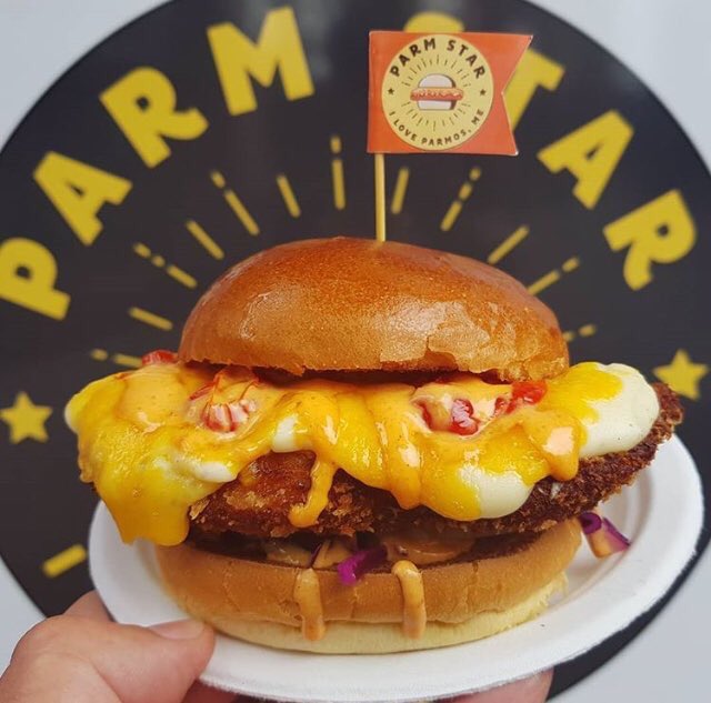 BritStreetFood's tweet image. Best Main dish goes to @ParmStarUK. ‘It’s f***ing delicious’ said @GizziErskine.