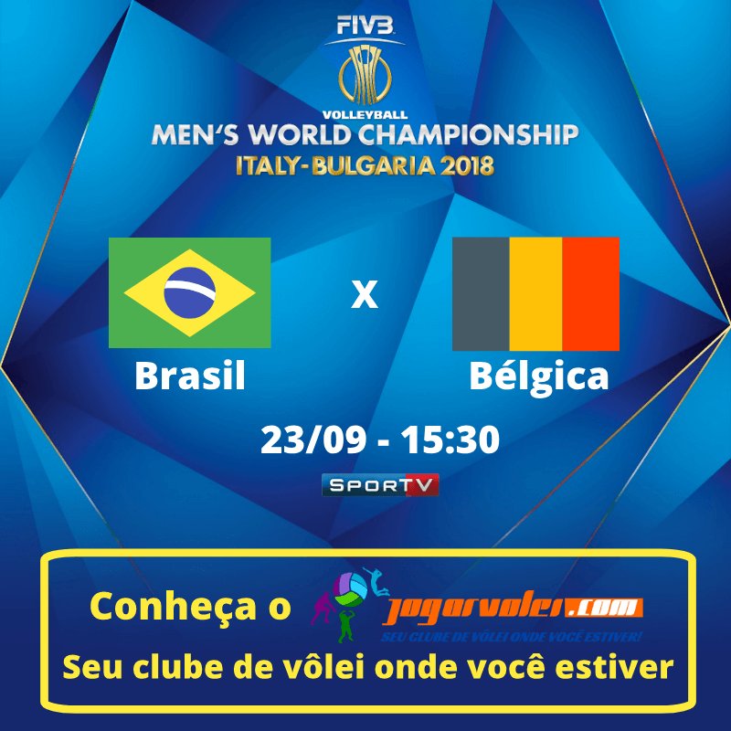 jogarvolei's tweet photo. Finalizando a 2a fase...Bélgica nunca deixa nossa vida fácil heim...
Vai Brasil rumo às finais! 🇧🇷🏐💪

#Volei #Voleibol #AmoVolei #CBV #FIVB #Volley #Volleyball #FIVBMensWCH #VolleyballWCHs #beachvolley #beachvolleyball #volleyballislife #voleidepraia #voleideareia https://t.co/SNQdzlP9X2