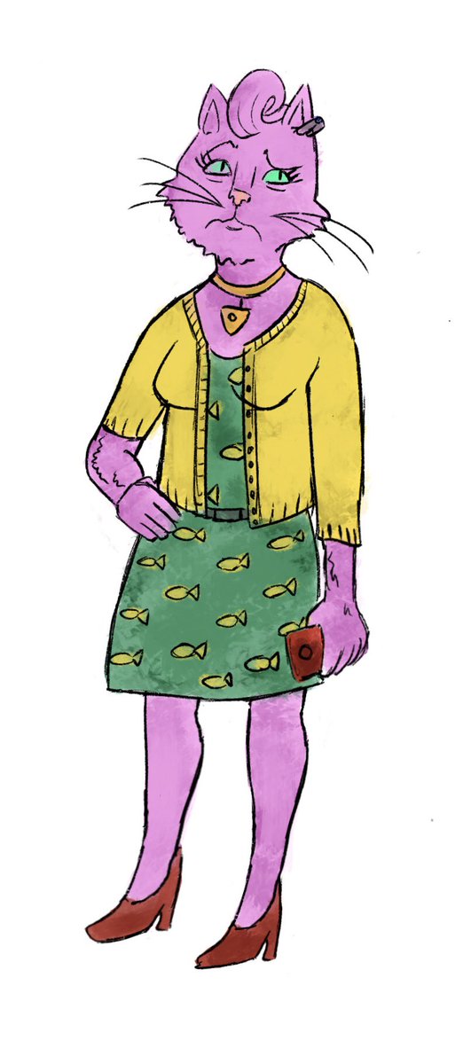 ducote_ben's tweet photo. Some princess Caroline!
#BoJackHorsemanSeason5 #justthinkpositive #princesscaroline #FanArtFriday https://t.co/q7Iq93H3ia