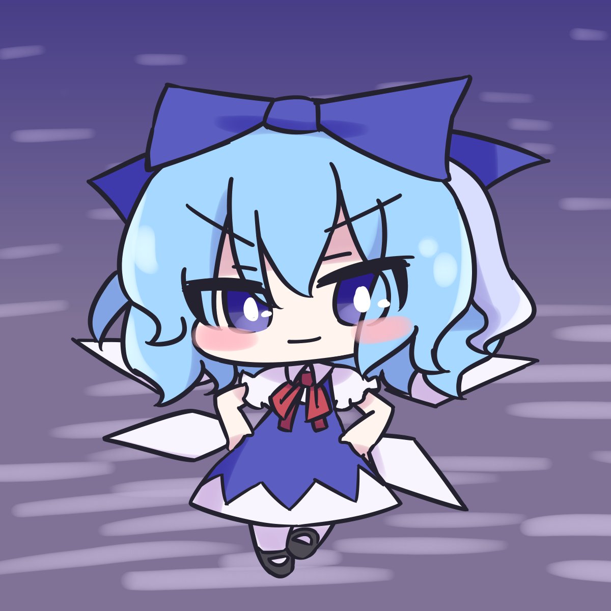 Shin16 リボンを頭にのっけてるチルノもかわいいな 紅魔郷のチルノの頭が結局わからなかった 東方キャラに稀によくいるエクステやろ