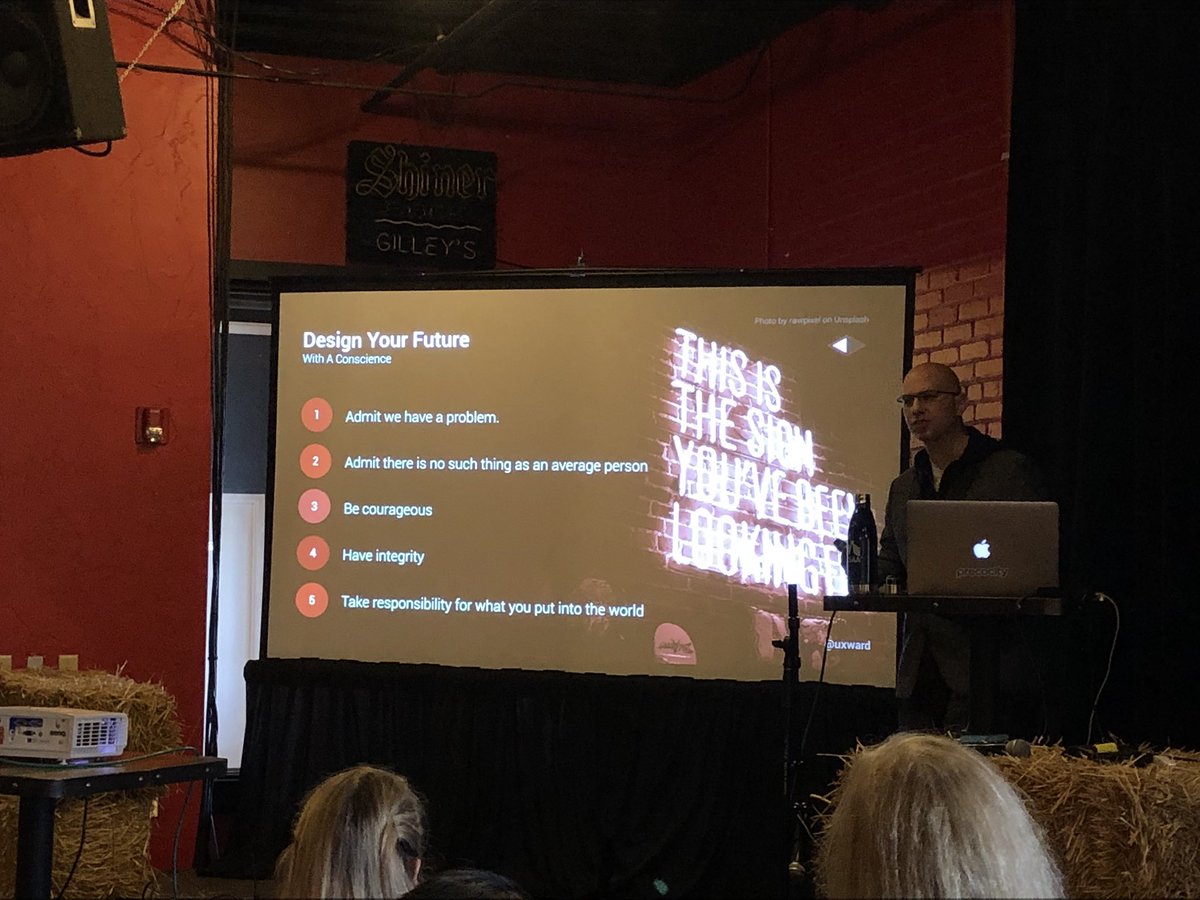 projectuxtv's tweet image. What if we designed accessible first instead of mobile first? - @uxward #ethicsindesign #bigd18 #ux