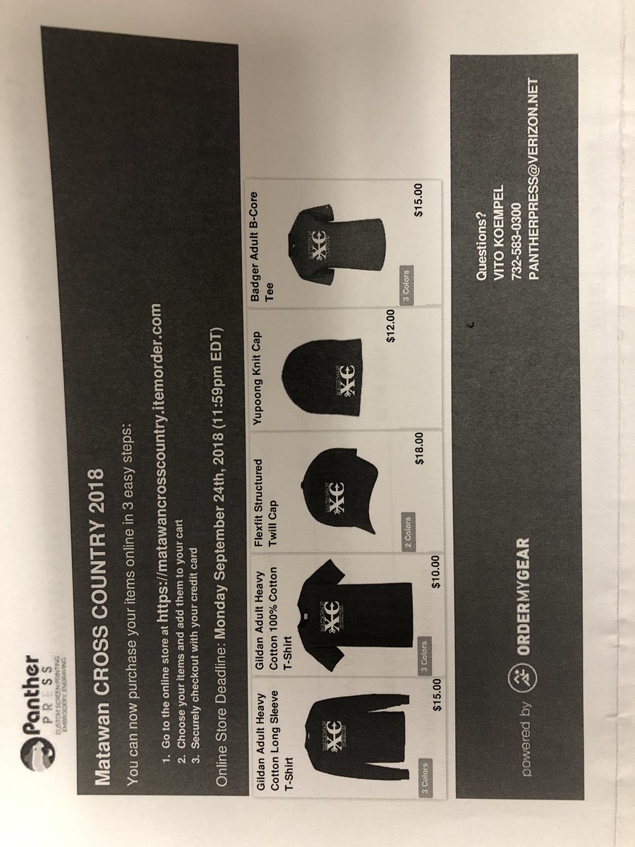 Order online by 9/24/18