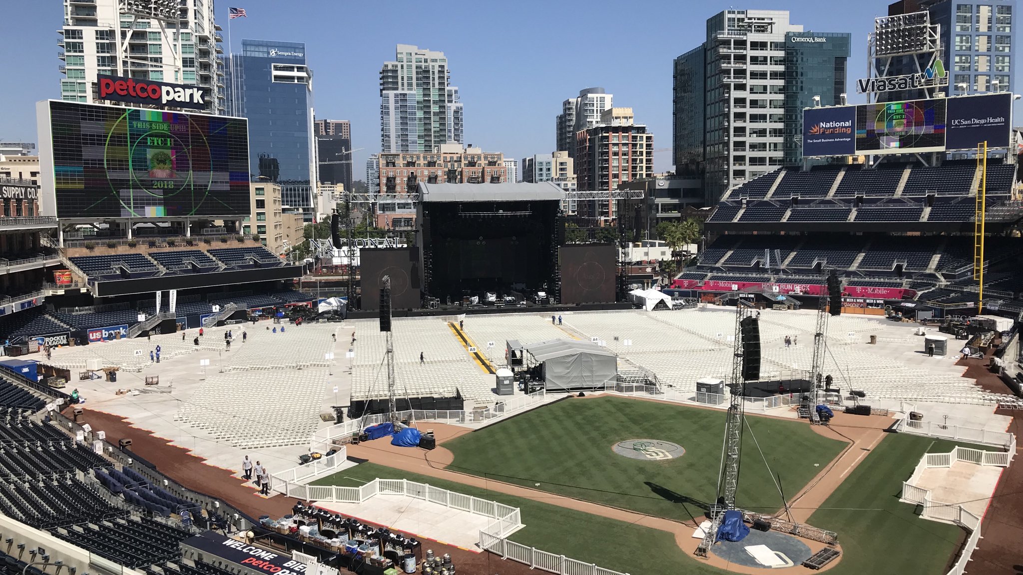 Petco Park on Twitter "Concert stage and field prep 🔛 https//t.co
