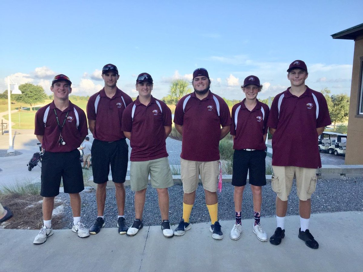 jcarlsmithsr's tweet photo. Astronaut Boys Golf Team after yesterday's win against Rockledge. https://t.co/tJBvp0RryO