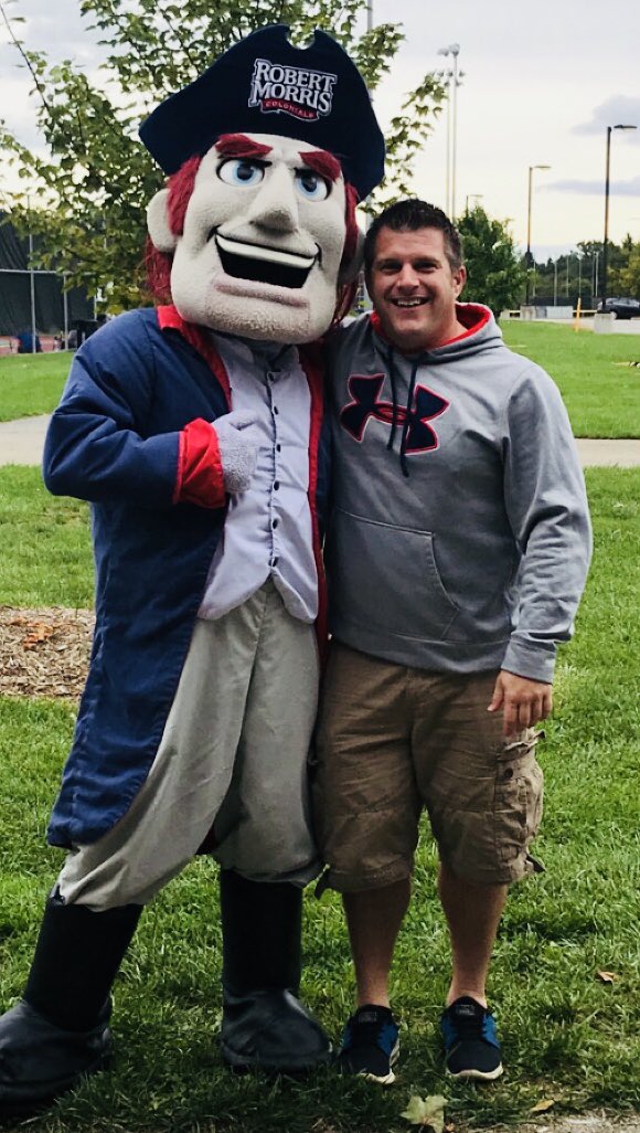 DrMillerASD's tweet photo. Yearly @RMU_SESS @RMU IML Picnic! Wouldn’t be complete without a visit from ROMO! #CohortIX https://t.co/Xf0ZrRxPbY