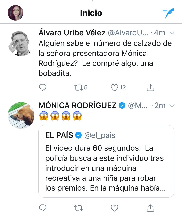 <a href="/AlvaroUribevv/">Álvaro Uribe Vélez</a> Pregúntele ud, vago! Esta un trino antes que ud! 😂