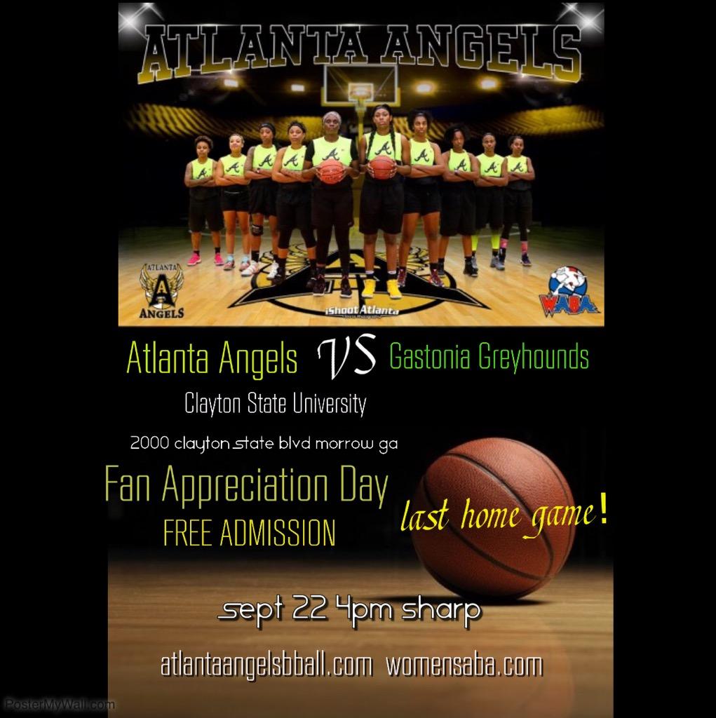AtlAngelsBBall's tweet photo. Game day! Come out and support the WABA Atlanta Angels! https://t.co/jOTbaeMaWU