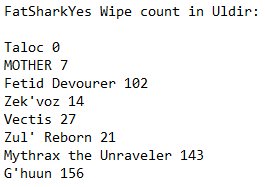 Our wipe count for Uldir
