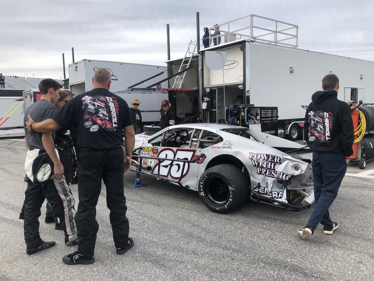 NASCARRegional's tweet photo. #BTS in the garage.

#Musket250 #FullThrottleWeekend #NWMT https://t.co/LKLcCWcShA