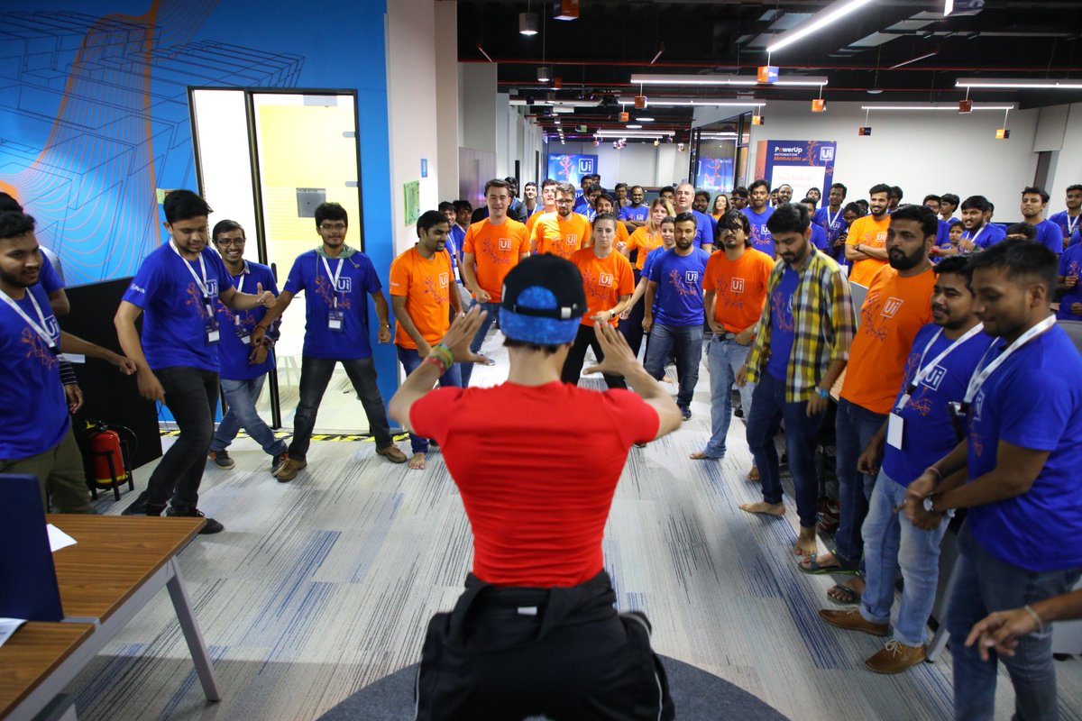UiPath's tweet image. Mid-night Zumba Session at #PowerUpAutomation #Bengaluru #Hackathon