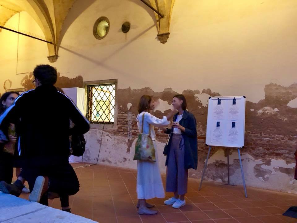 gchumanrights's tweet photo. Tonight two generations of EMA students meet at @EIUC
Presentation of @giz_gmbh book followed by the donation of "Collective Memory" by artist @KoenVanmechelen to the students #GCEurope https://t.co/XIHPxlOqMi