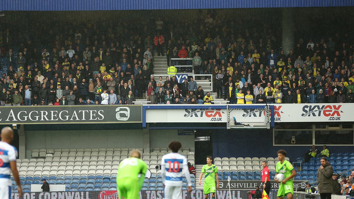 Outstanding support once again today, Canaries. #ncfc 

1️⃣5️⃣2️⃣6️⃣ of you at Loftus Road today - thank you!

👏