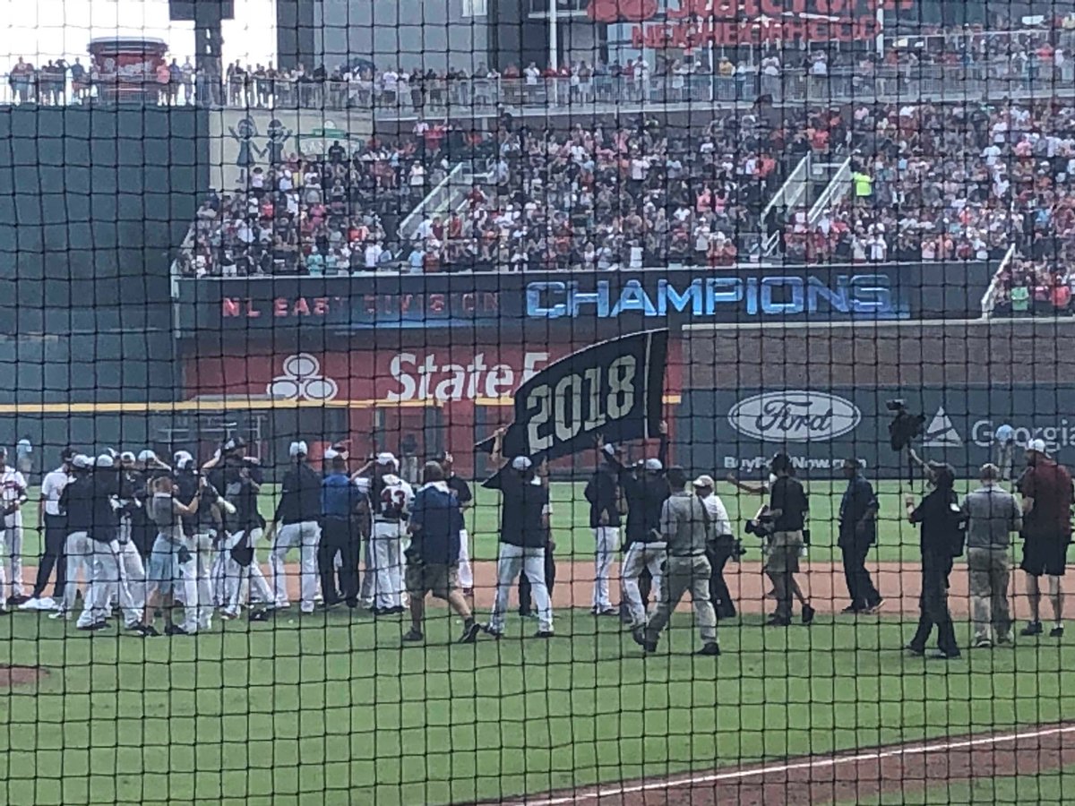 NancyRafuse's tweet photo. Congratulations to @Braves NL East Champions! https://t.co/6jxu5tX4z7