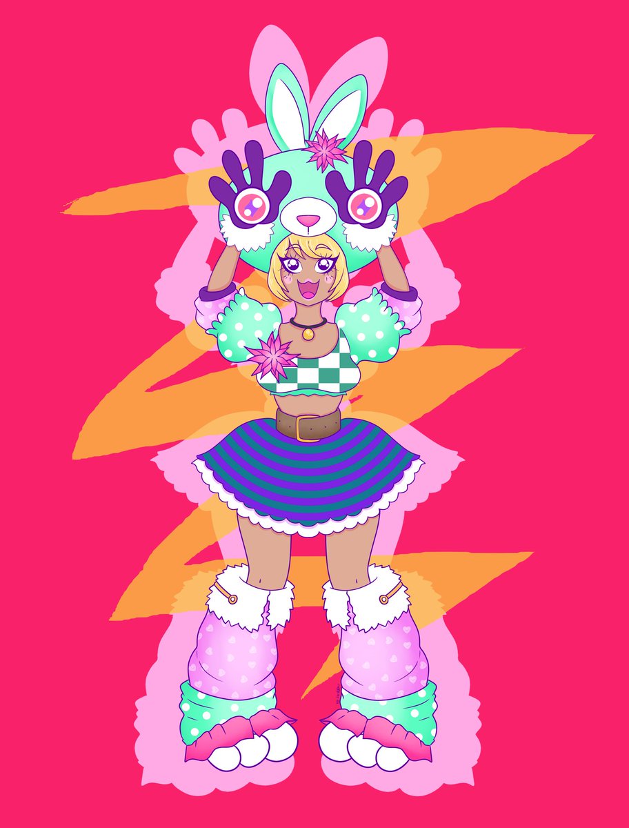 paganholladay's tweet photo. P.S. this amazingly artist did a rendering of my bunny look from Camp, and i absolutely had to do a shotout! Find her on Instagram and DeviantArt under her handle @thehappylandfill https://t.co/598WanMf9Q