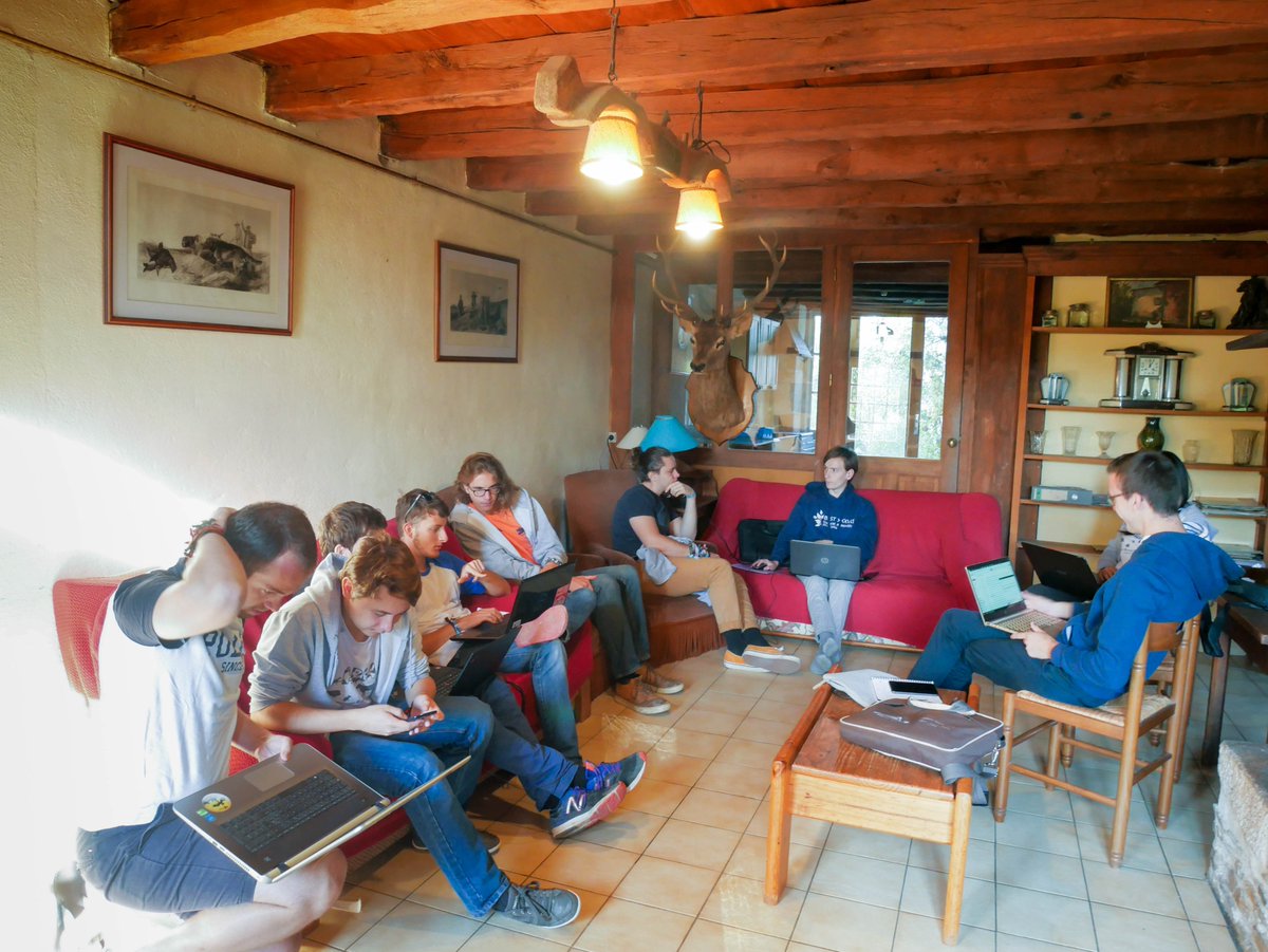 pmfrance18's tweet photo. While new boardies had the chance to attend training sessions such as Team Work, Project Management or Strategic Planning, our team worked hard on the preparation of PM 2018! Having members split in different locations, it was really motivating to meet up and work together!! https://t.co/gNoXbM2uHm