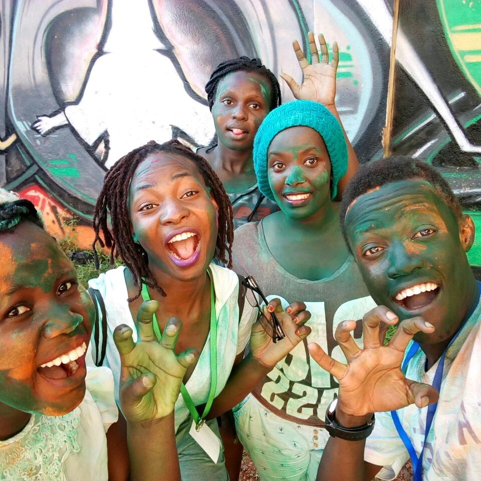 IsamichaelReal's tweet photo. Thee #JinjaColorFunRun was really color and fun to the fullest, call it color meets music. Shouts to @experiencejinja @CepacJinja @HouseOfBronsons @ChiefMkwawaUg @errandslady_B Well done Fam. A huge round of applause to Creative Tribe. πͺπ¬πππ£πͺπ #Stnfst18 #JinjaAdventureWeek https://t.co/o5pANqELmM