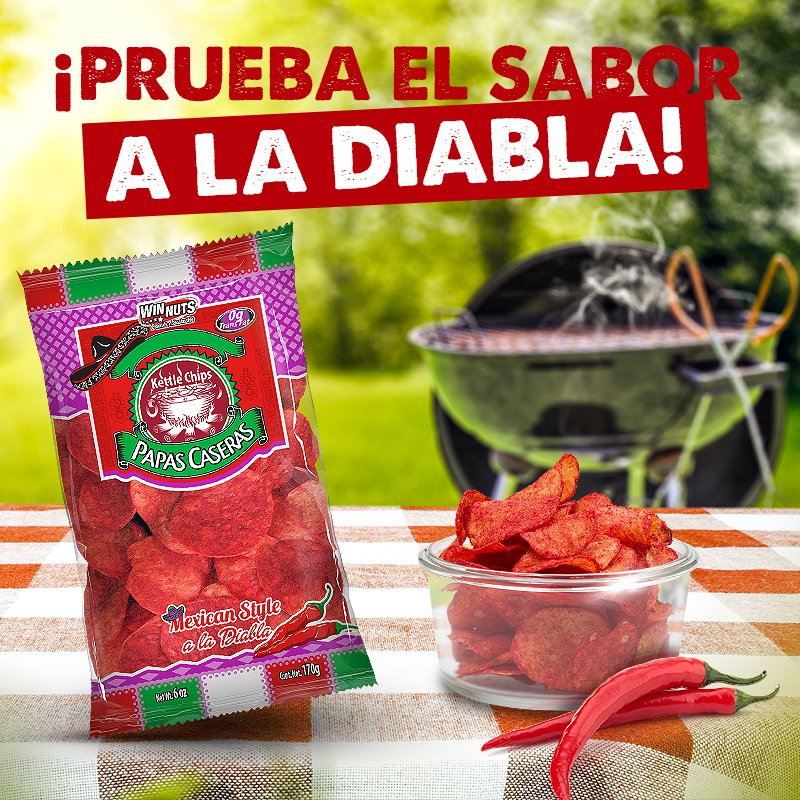 WinnutsUSA's tweet photo. En tus parrilladas disfruta de las mejores botanas ¡Prueba el sabor a la Diabla! 🔥🌶
#winnuts #forthewinnuts #snack #chips #papitas #food #foodie #botana #mexicano #sabor #mexicansnack #snax #spicy https://t.co/MG0OXacxV7