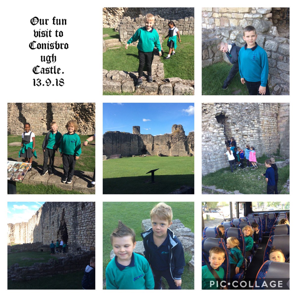 Trinity_Croft's tweet photo. We really enjoyed exploring Conisbrough Castle. Visiting a real life Castle has totally engaged the children. https://t.co/lbLHAFnuSz