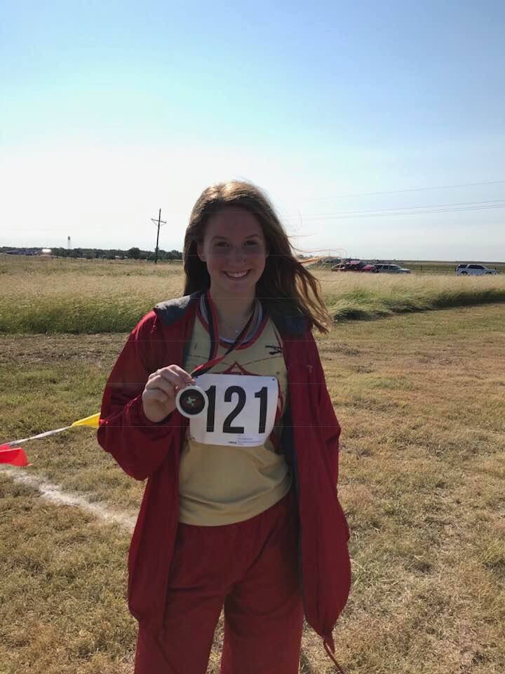 pspcisd's tweet photo. Macy Higginbotham with a first place finish in cross country!! https://t.co/LhkCZrKzvu