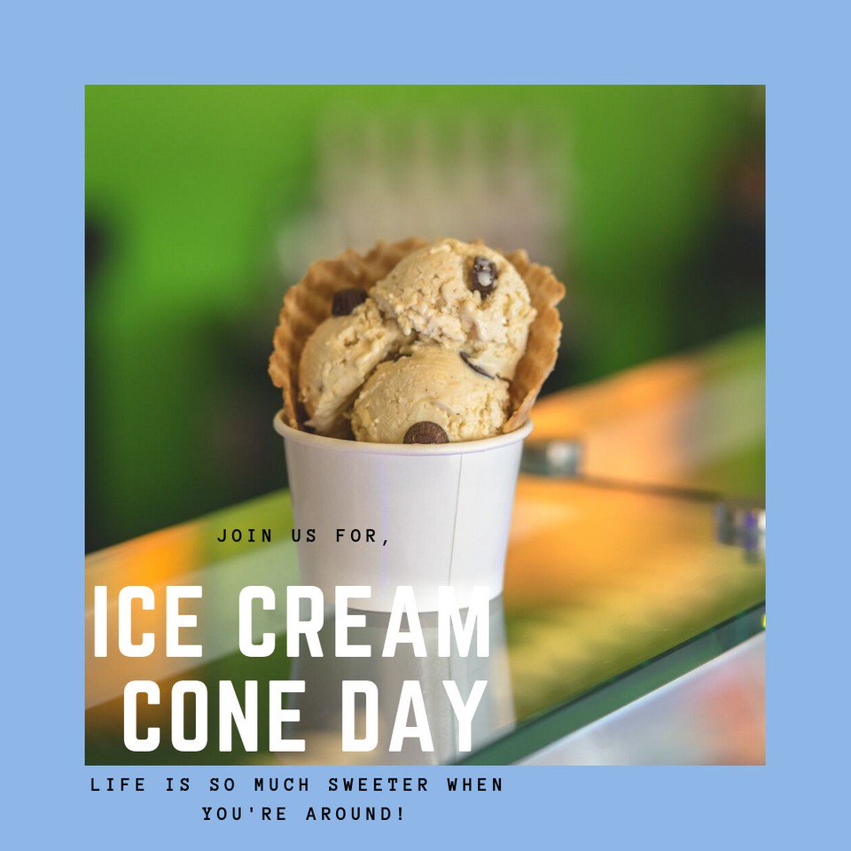 NitroLiveCream's tweet photo. Did you know, our waffle cones are homemade!? Well, they are and yummier than ever. With it being ice cream cone day, what more of an incentive do you need to come on over and try our tasty treats! #nitrolive https://t.co/siPbK4noi4