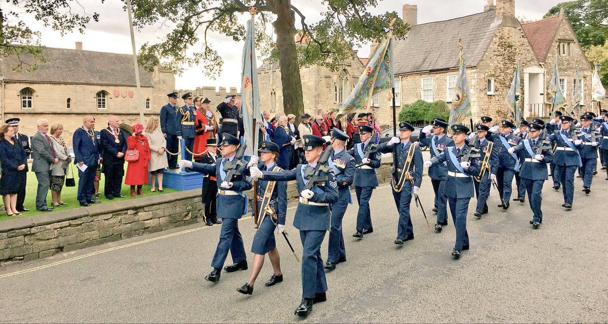 Proud to carry the RAF College Cranwell Queen’s Colour at the <a href="/RAFAssociation/">RAF Association</a> Battle of Britain parade in Lincoln last weekend. Such an honour especially as the <a href="/RAFAssociation/">RAF Association</a> means a lot to me! #proudtoserve <a href="/RoyalAirForce/">Royal Air Force</a>