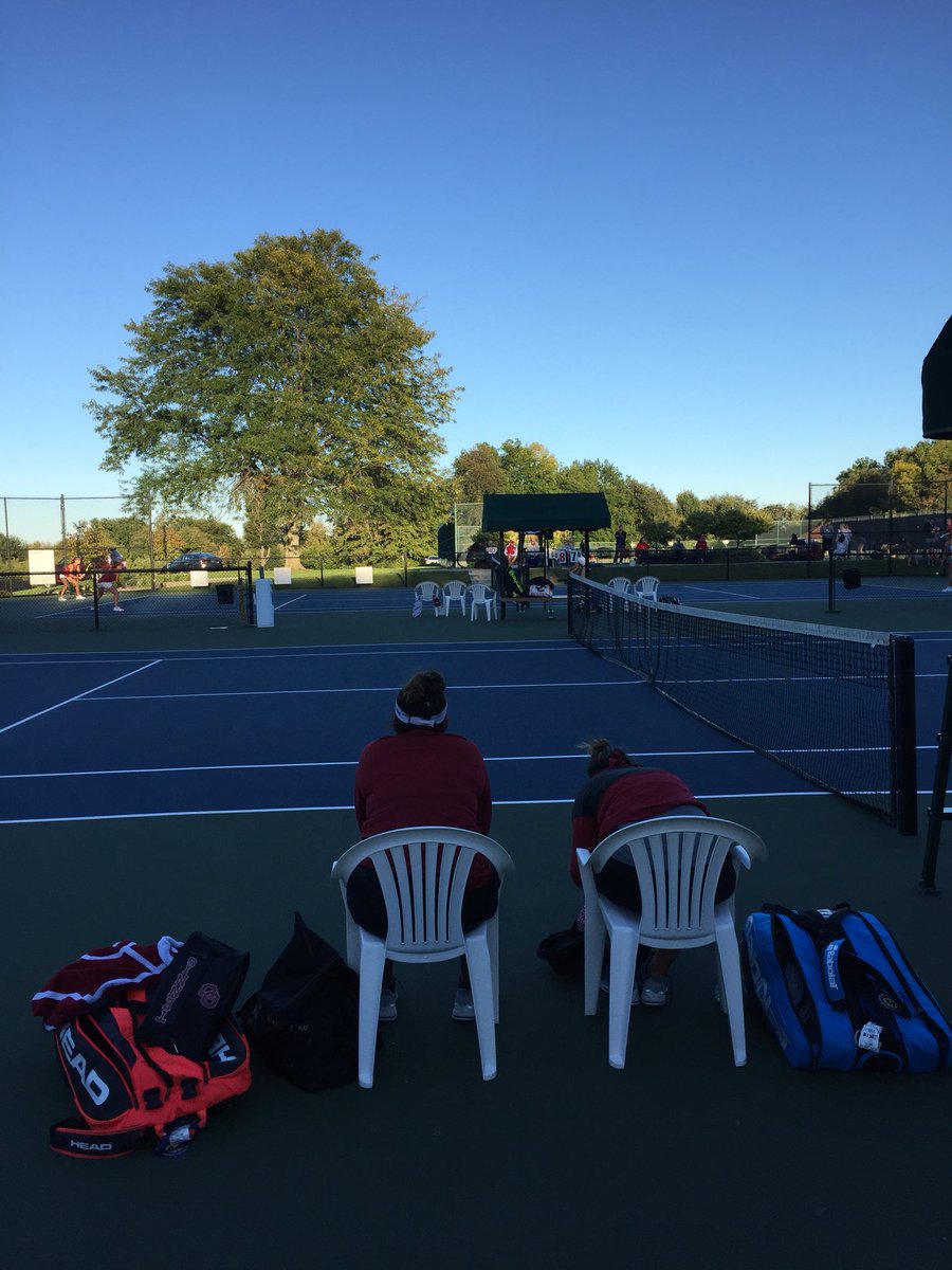 The first Sooners are in.. lets see if we have one more. <a href="/OU_WTennis/">Oklahoma Tennis</a> Asghar/Corley (our first Doubles Finalists) watch on... #ITA