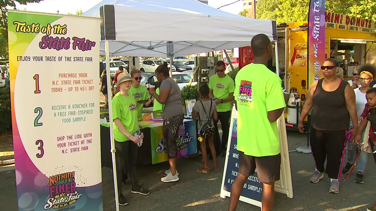 ABC11_WTVD's tweet image. NC State Fair food previewed in Durham&apos;s Central Park: abc11.com/4312854/