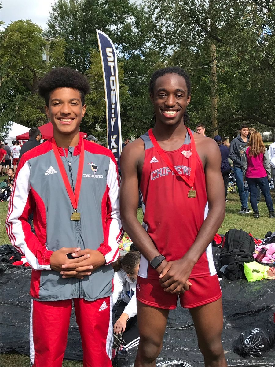 cvtracknation's tweet photo. TJ and Cedric doing their thing on the cross country course https://t.co/wN73udiVdY