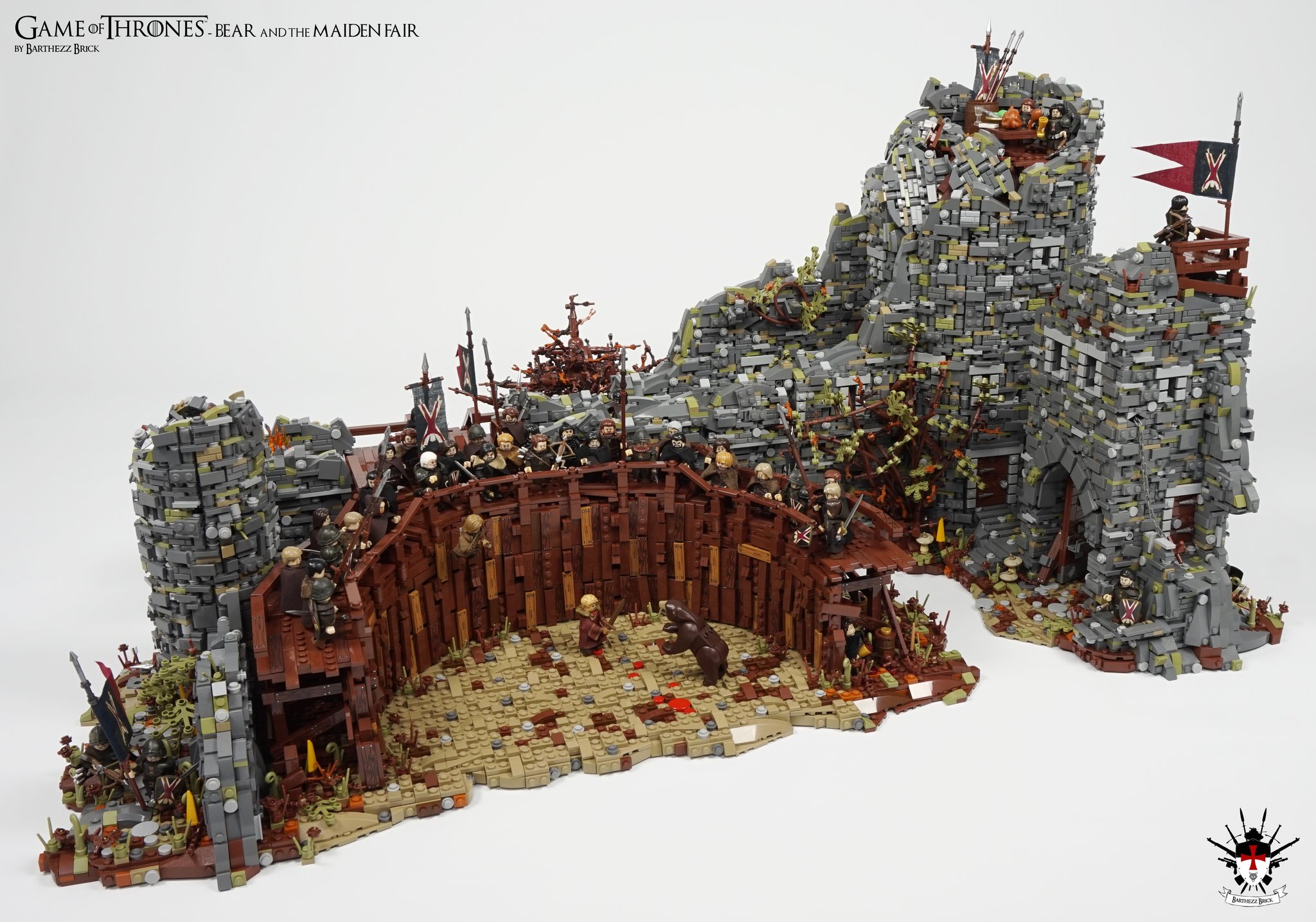 Brick on Twitter: "#Gameofthones - Bear and the Maiden Fair. After 5 months of and 20.000+ bricks later it was done. My biggest moc to date &gt; Including 21 custom