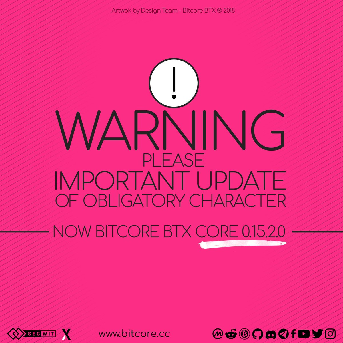 Bitcore_BTX's tweet image. ❗️Important Announcement❗️