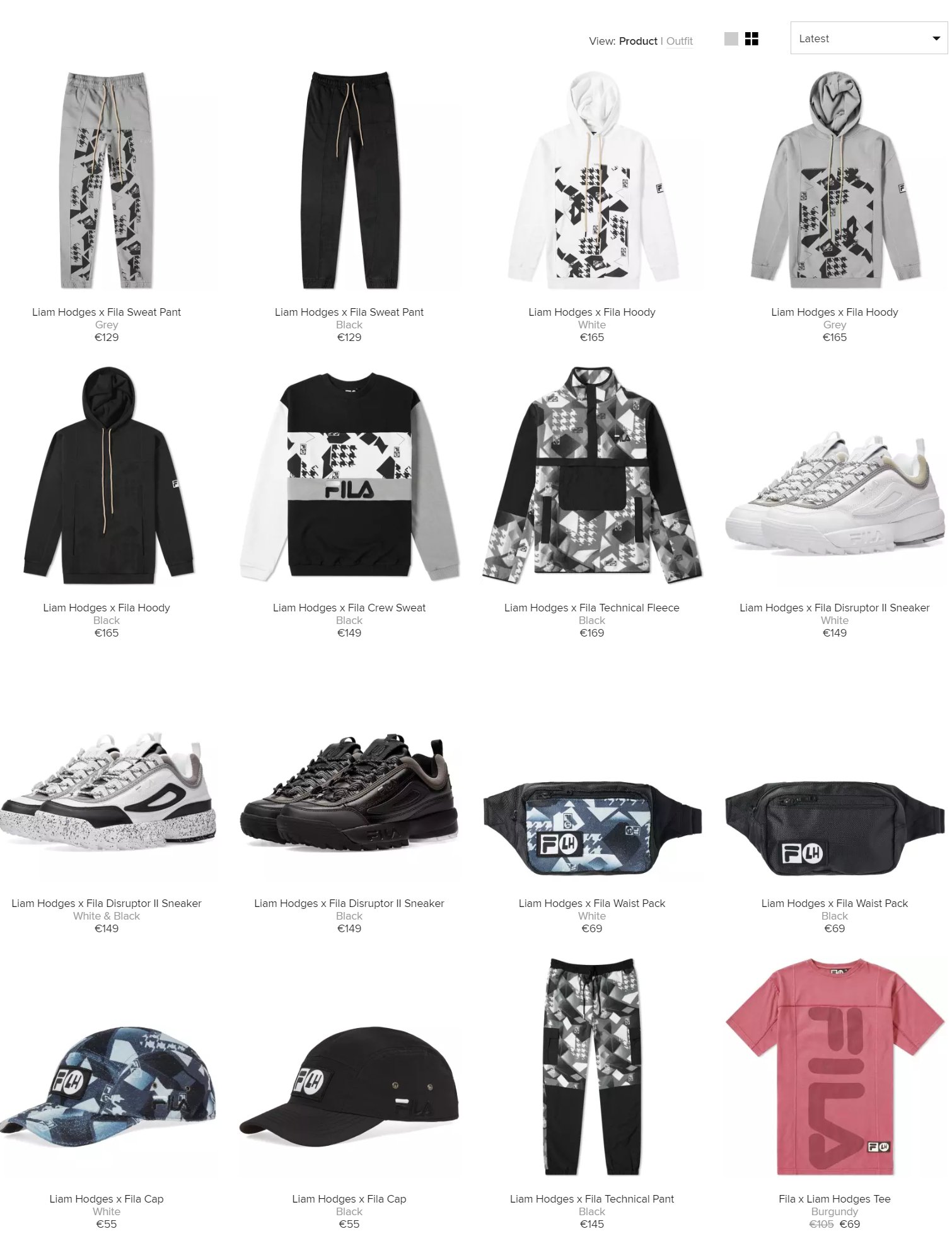 liam hodges x fila disruptor ii sneaker