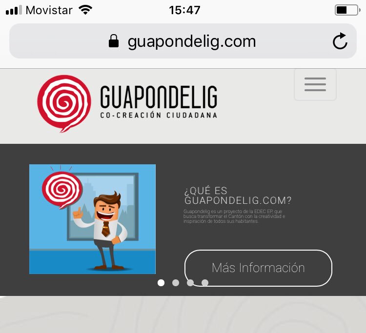 EDEC_EP's tweet photo. #ParticiparEsTransformar 🌀
¿Ya conoces https://t.co/JKnS82t8Ja?
Tus ideas construyen Cuenca ¡Las escuchamos! Regístrate y prepárate para los retos que se vienen 🔜
#GUAPONDELIG una plataforma abierta online de ideas.
#CuencaEmprende https://t.co/pf24O2juoB