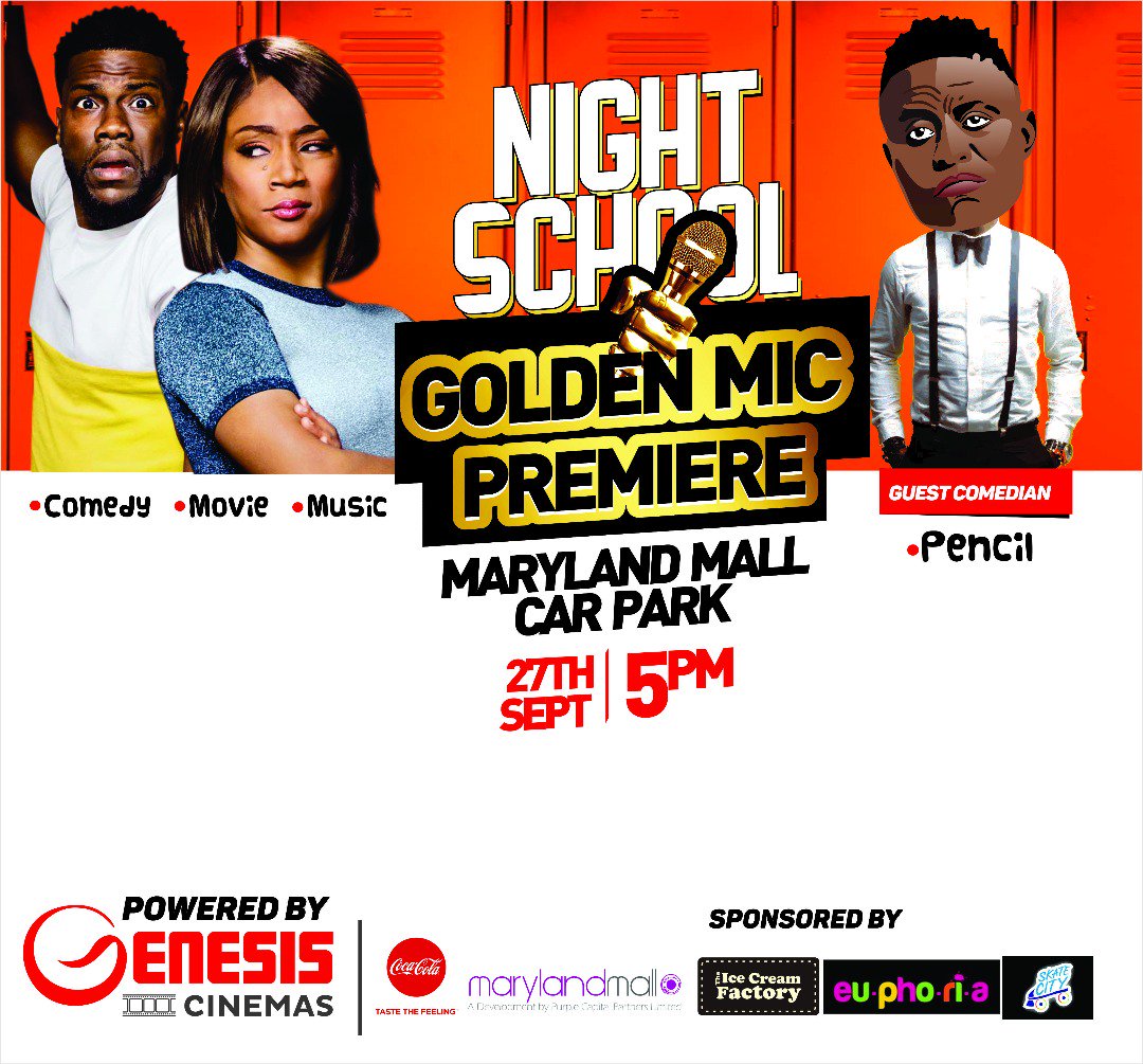 genesiscinemas's tweet photo. #SlayInyourNative as present the most memorable September U will Live to remember Wit #Nightschoolmovie Premiere + #MerryMen movie Premiere #genesiscinemamaryland #GenesisCinemasNovare 27th&amp;28 September #genesisbacktoback 
@fidelitybankplc @jim.iyke @aycomedian @falzthebahdguy https://t.co/rhl2FiZzKg