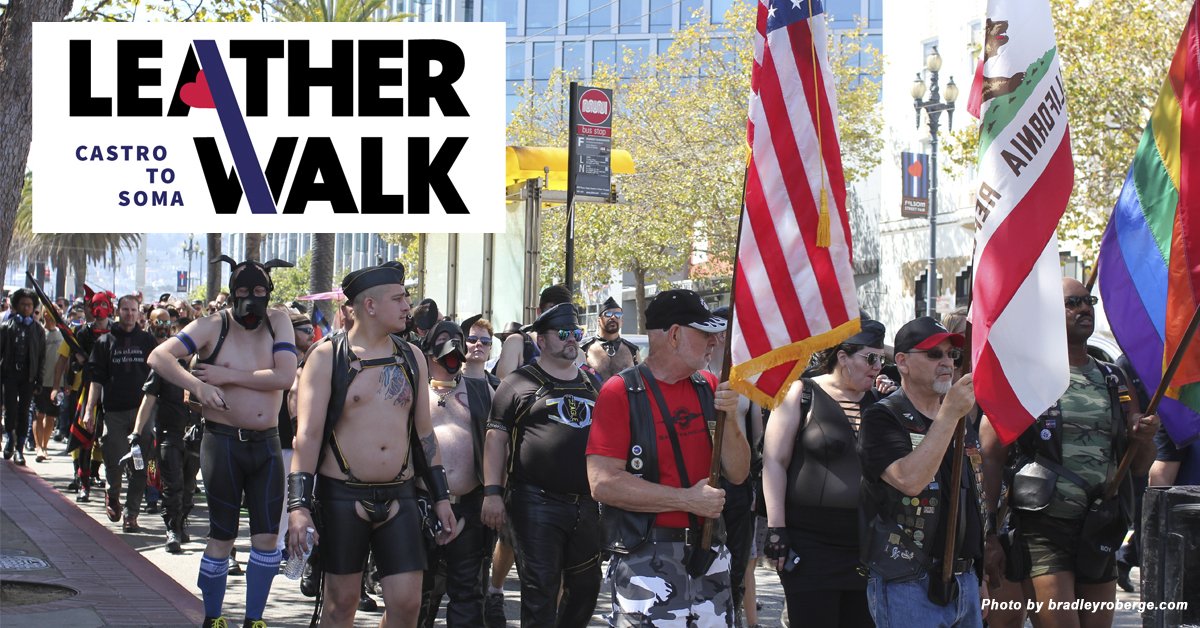 FolsomStEvents's tweet photo. Join us tomorrow for the 27th annual #LeatherWalk! Sign up to walk as an individual or with a team. Or, sponsor someone already walking! Benefits Folsom Street Events and Positive Resource Center. https://t.co/sPzeTca9V3 Photo by Bradley Roberge https://t.co/q7C8wZ64kw