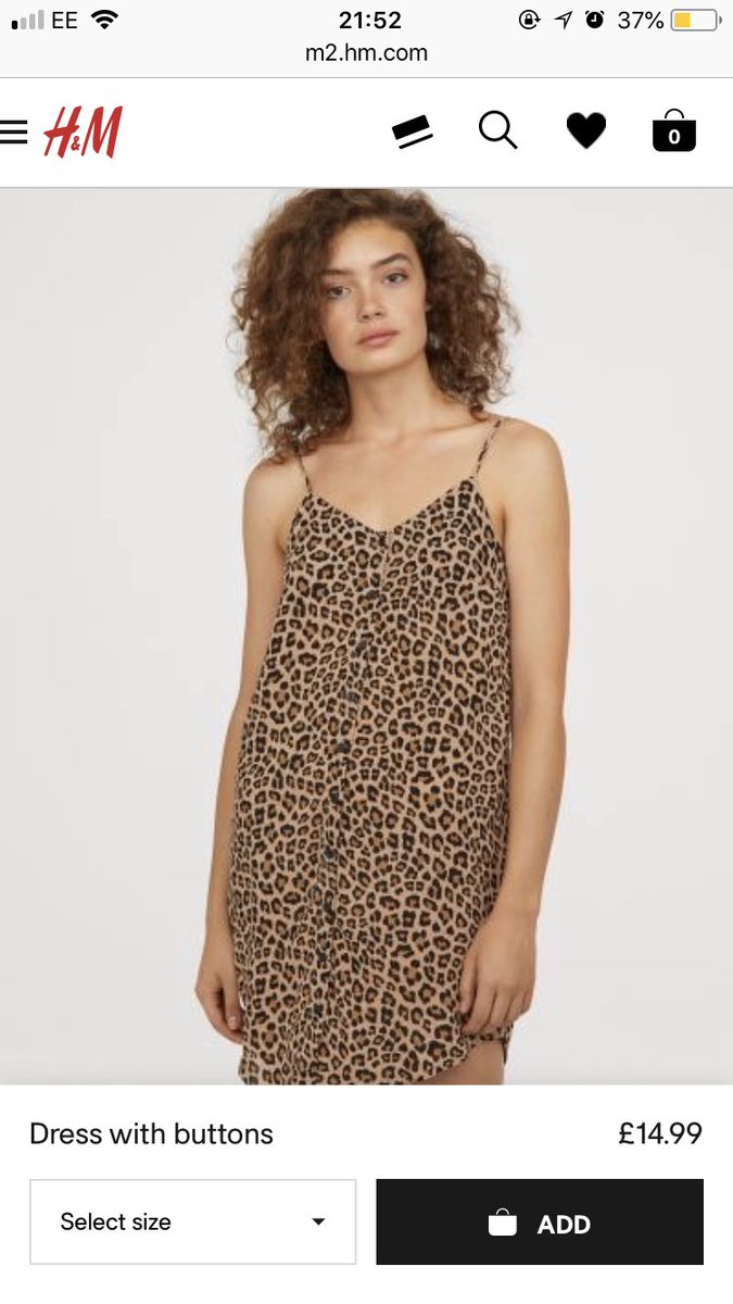 UkAngelx19's tweet photo. @hm_custserv please could you tell me when this leopard print dress with buttons will be restocked? https://t.co/8zJAw2fIgo