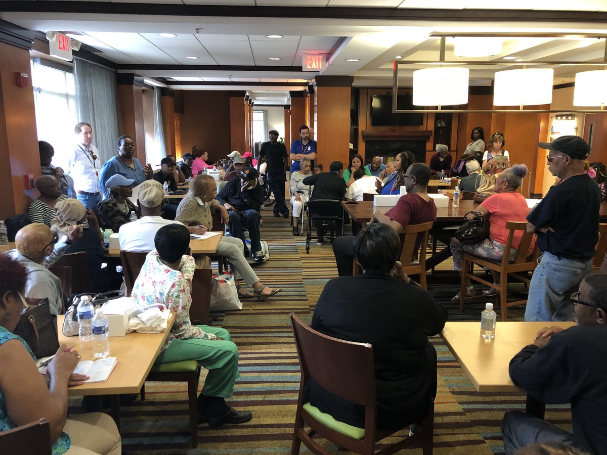 I joined many of our Capper Senior Building neighbors this afternoon to talk about next steps. They’re taking it a day at a time, and the road ahead will be long. But you can help them with a contribution to the Capper Senior Relief Fund: capitolhillcommunityfoundation.com/news/2018/9/20…