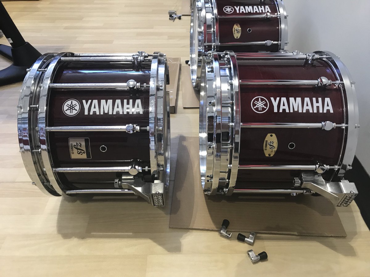 Out with the old, in with the new! Thank you so much <a href="/YamahaPerc/">Yamaha Percussion</a> for your continuous support!