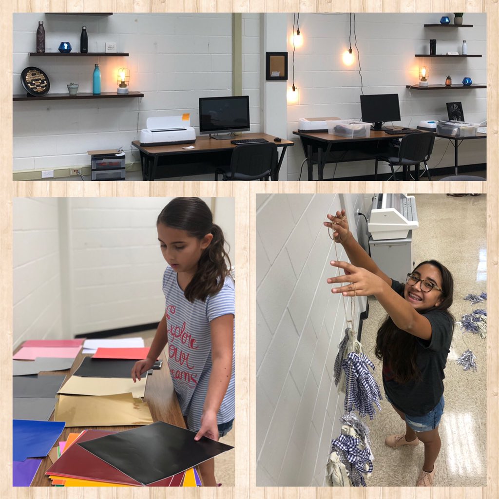 MinnerSarah's tweet image. Organizing and structuring our tshirt design space was a family affair. The centers  created will maximize student independence and create clear expectations of the job 👩‍👧‍👧👚#CozyandFunctional #StructuredWork